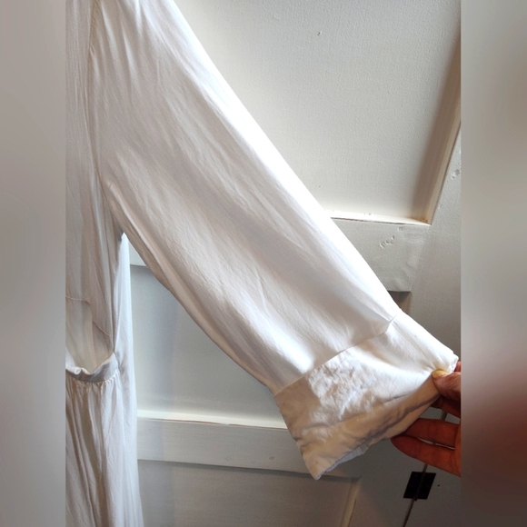 Maytwenty White Women's Tunic Cover Up Dress | Size Large - Picture 3 of 5